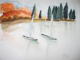 30 X 40 cm  Aquarell