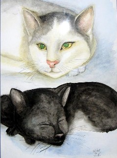 30 X 40 cm  Aquarell